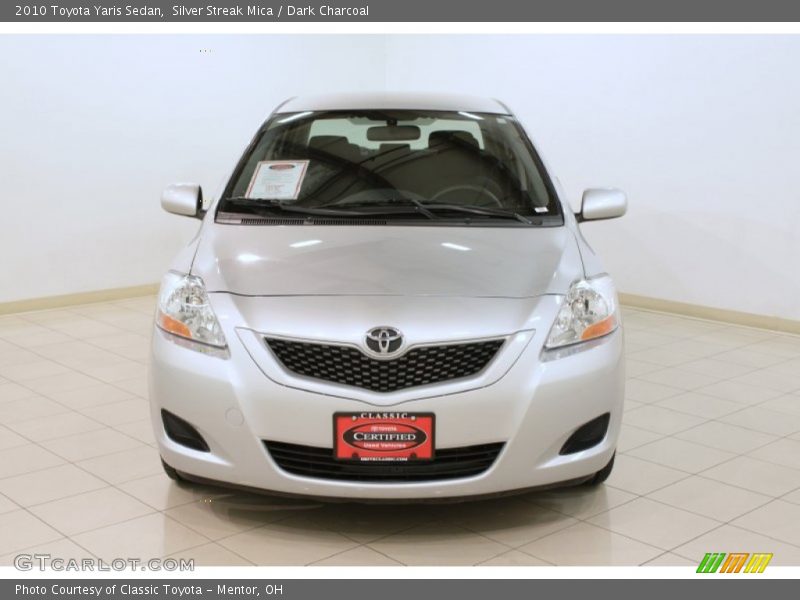 Silver Streak Mica / Dark Charcoal 2010 Toyota Yaris Sedan