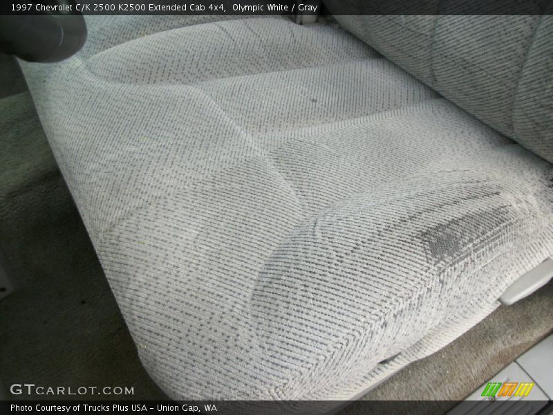 Olympic White / Gray 1997 Chevrolet C/K 2500 K2500 Extended Cab 4x4