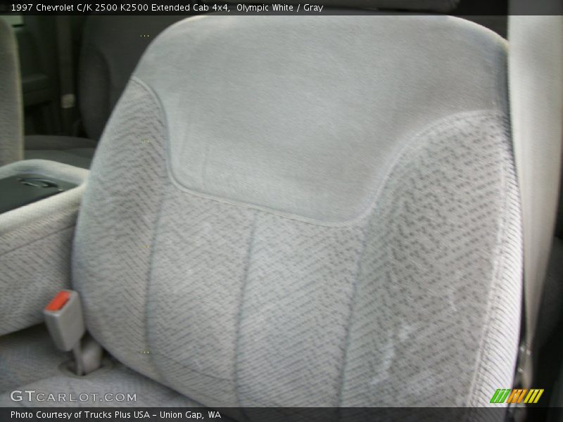 Olympic White / Gray 1997 Chevrolet C/K 2500 K2500 Extended Cab 4x4