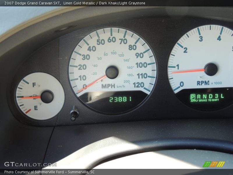 Linen Gold Metallic / Dark Khaki/Light Graystone 2007 Dodge Grand Caravan SXT