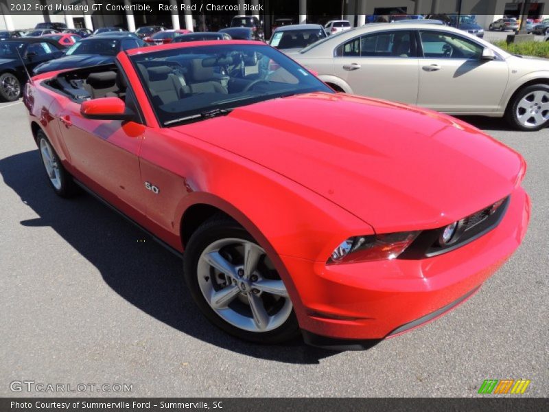 Race Red / Charcoal Black 2012 Ford Mustang GT Convertible