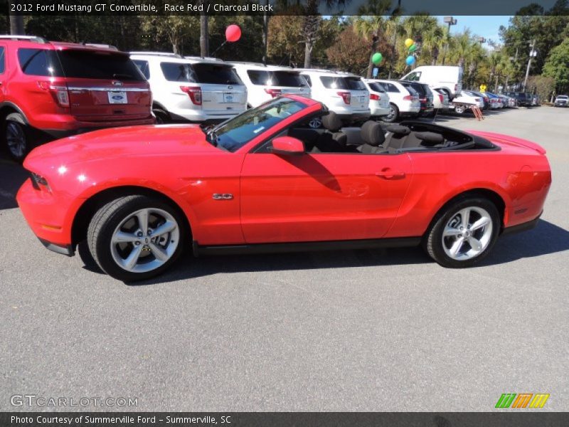 Race Red / Charcoal Black 2012 Ford Mustang GT Convertible