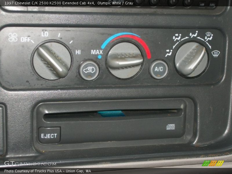 Olympic White / Gray 1997 Chevrolet C/K 2500 K2500 Extended Cab 4x4