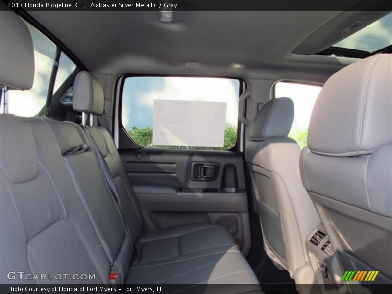 Alabaster Silver Metallic / Gray 2013 Honda Ridgeline RTL