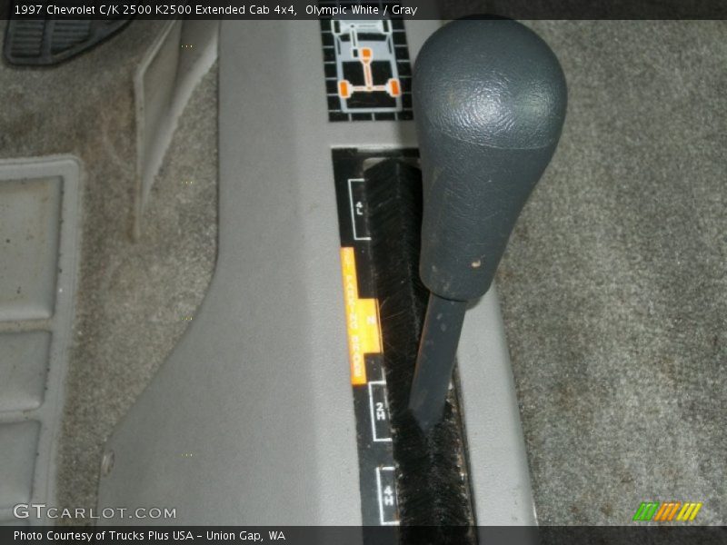 Olympic White / Gray 1997 Chevrolet C/K 2500 K2500 Extended Cab 4x4