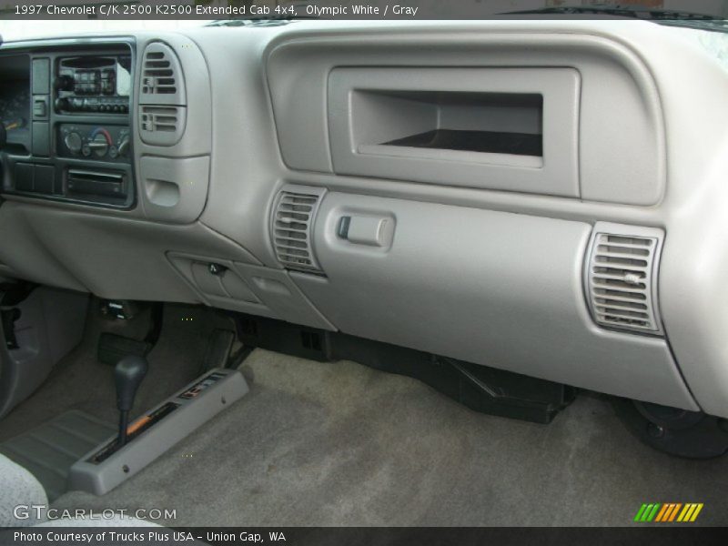 Olympic White / Gray 1997 Chevrolet C/K 2500 K2500 Extended Cab 4x4