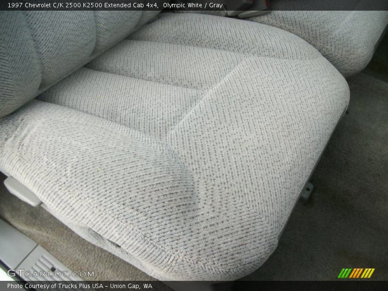 Olympic White / Gray 1997 Chevrolet C/K 2500 K2500 Extended Cab 4x4