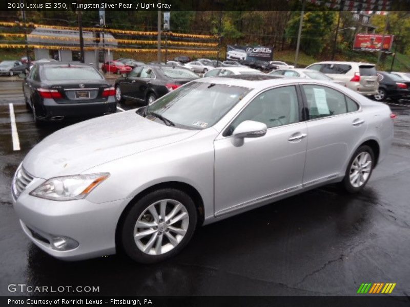 Tungsten Silver Pearl / Light Gray 2010 Lexus ES 350