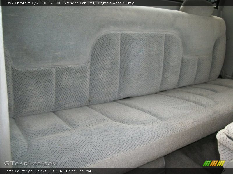 Olympic White / Gray 1997 Chevrolet C/K 2500 K2500 Extended Cab 4x4