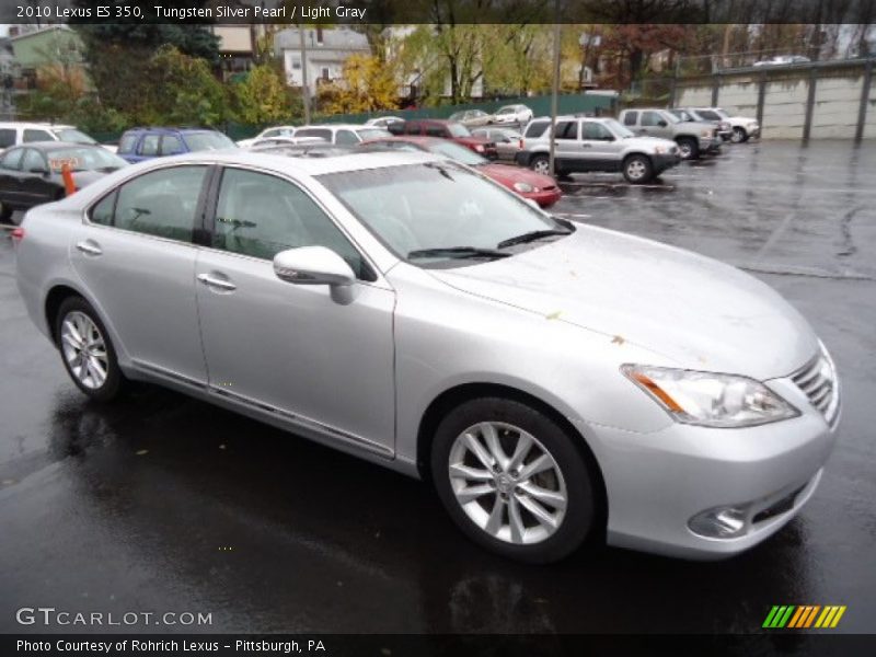 Tungsten Silver Pearl / Light Gray 2010 Lexus ES 350