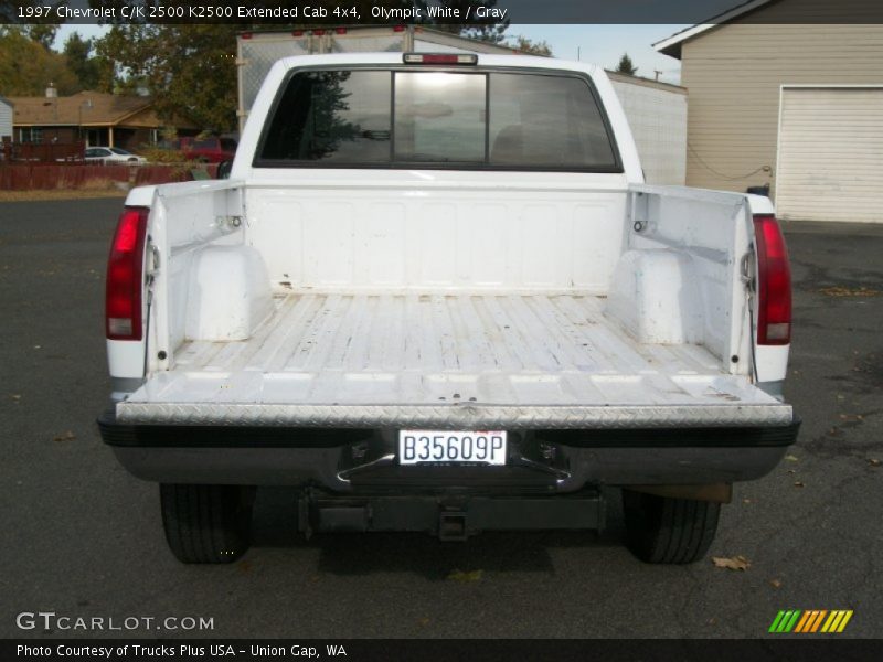 Olympic White / Gray 1997 Chevrolet C/K 2500 K2500 Extended Cab 4x4