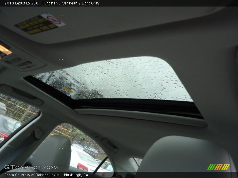 Tungsten Silver Pearl / Light Gray 2010 Lexus ES 350