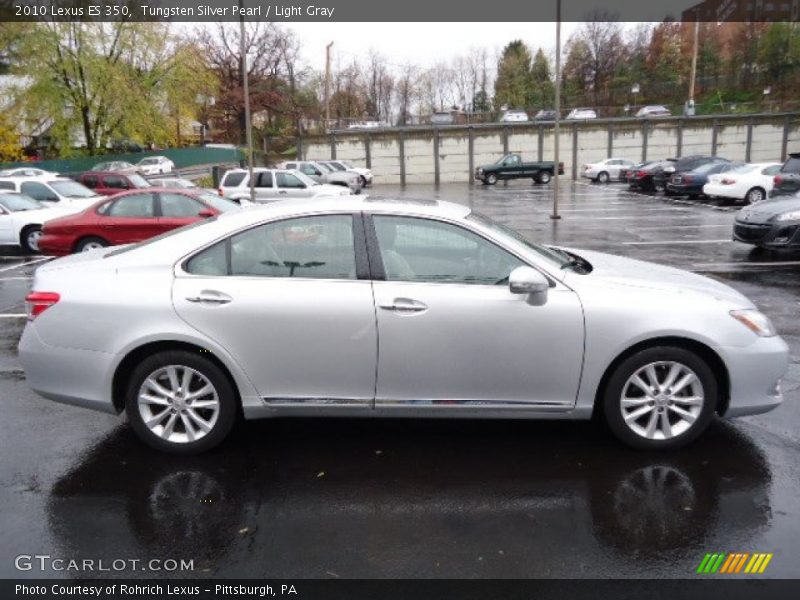 Tungsten Silver Pearl / Light Gray 2010 Lexus ES 350