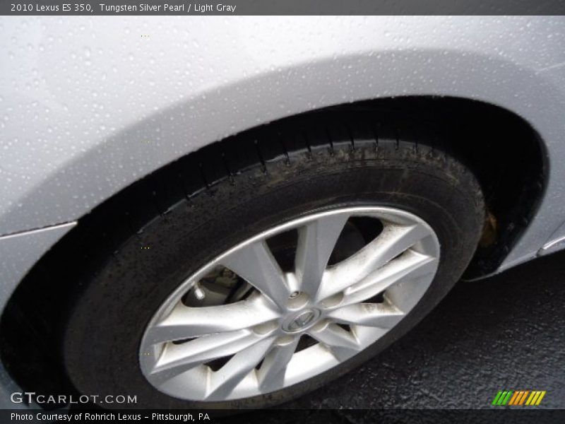 Tungsten Silver Pearl / Light Gray 2010 Lexus ES 350