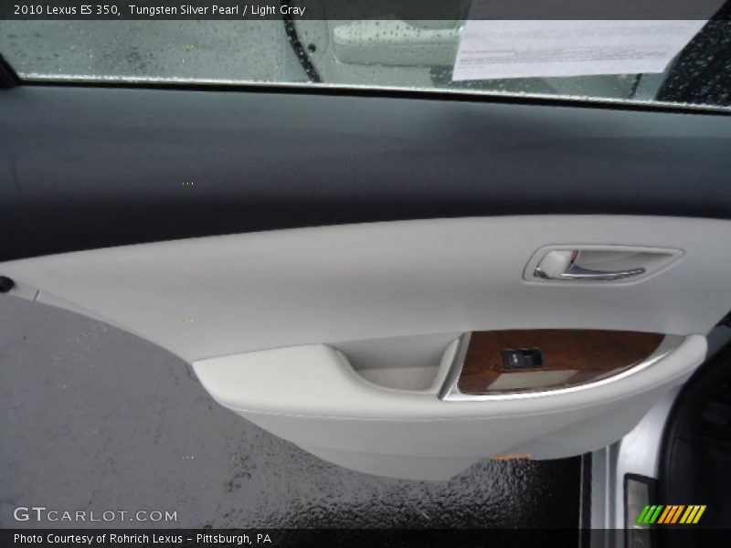 Tungsten Silver Pearl / Light Gray 2010 Lexus ES 350