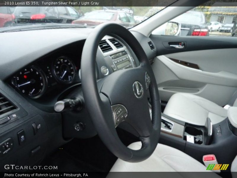 Tungsten Silver Pearl / Light Gray 2010 Lexus ES 350