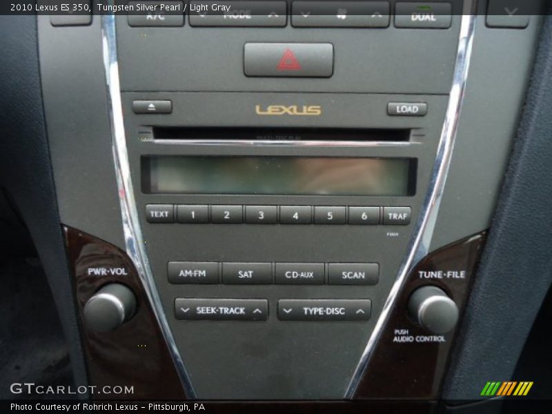 Tungsten Silver Pearl / Light Gray 2010 Lexus ES 350