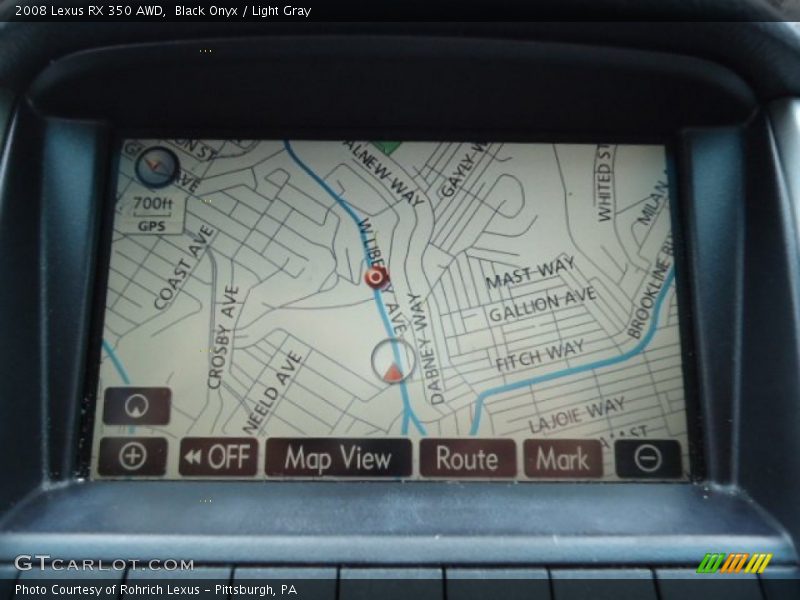 Black Onyx / Light Gray 2008 Lexus RX 350 AWD