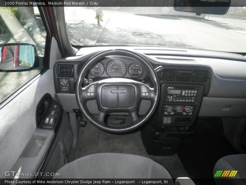 Medium Red Metallic / Gray 2000 Pontiac Montana