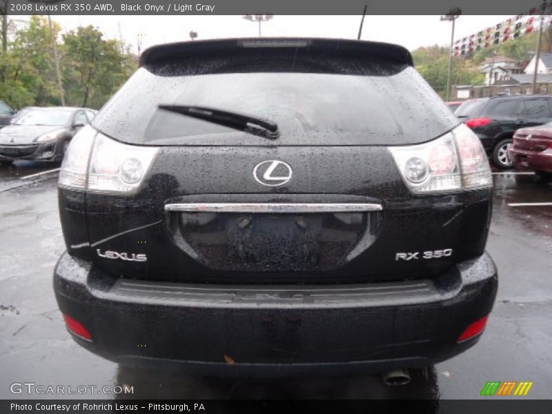Black Onyx / Light Gray 2008 Lexus RX 350 AWD