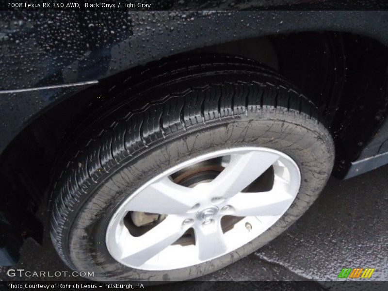 Black Onyx / Light Gray 2008 Lexus RX 350 AWD