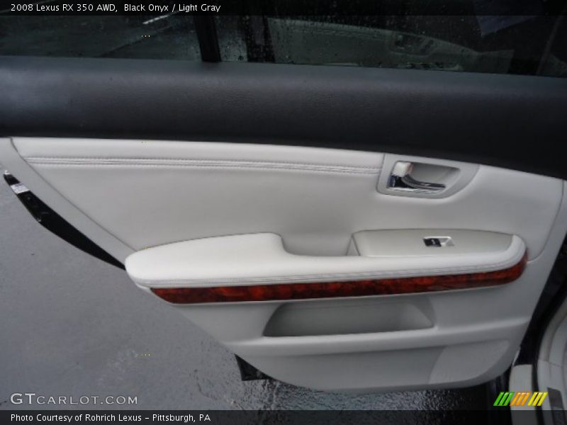 Black Onyx / Light Gray 2008 Lexus RX 350 AWD
