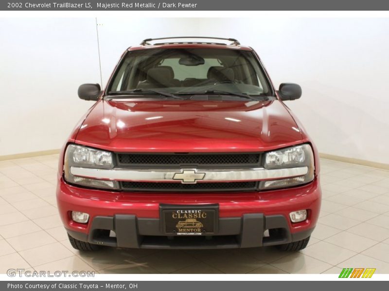 Majestic Red Metallic / Dark Pewter 2002 Chevrolet TrailBlazer LS