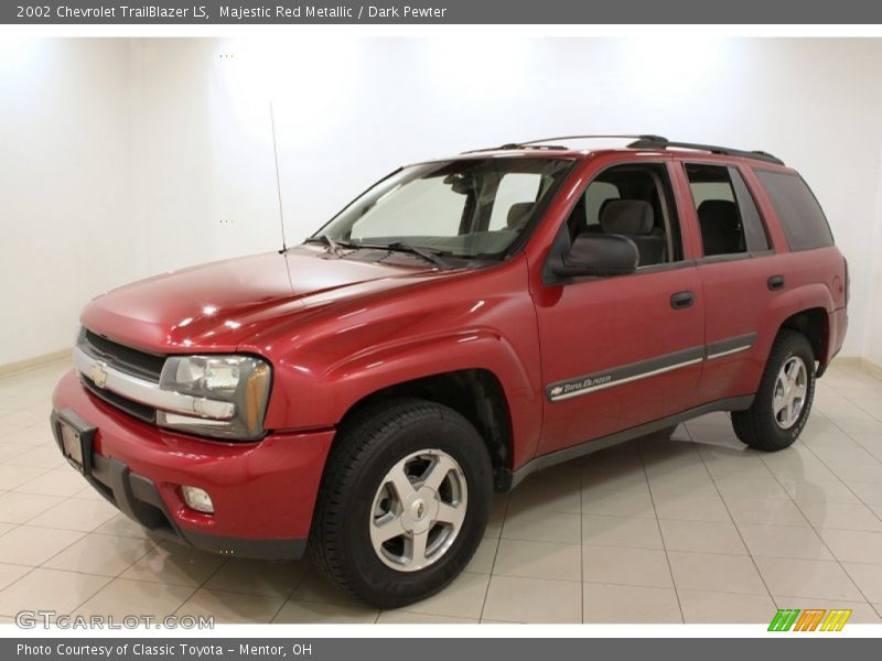 Majestic Red Metallic / Dark Pewter 2002 Chevrolet TrailBlazer LS