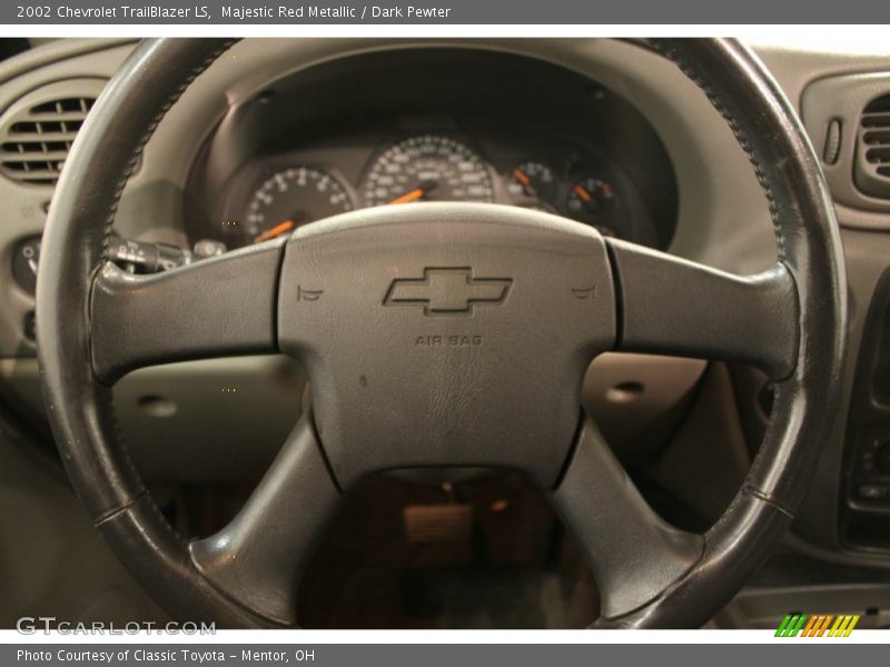 Majestic Red Metallic / Dark Pewter 2002 Chevrolet TrailBlazer LS