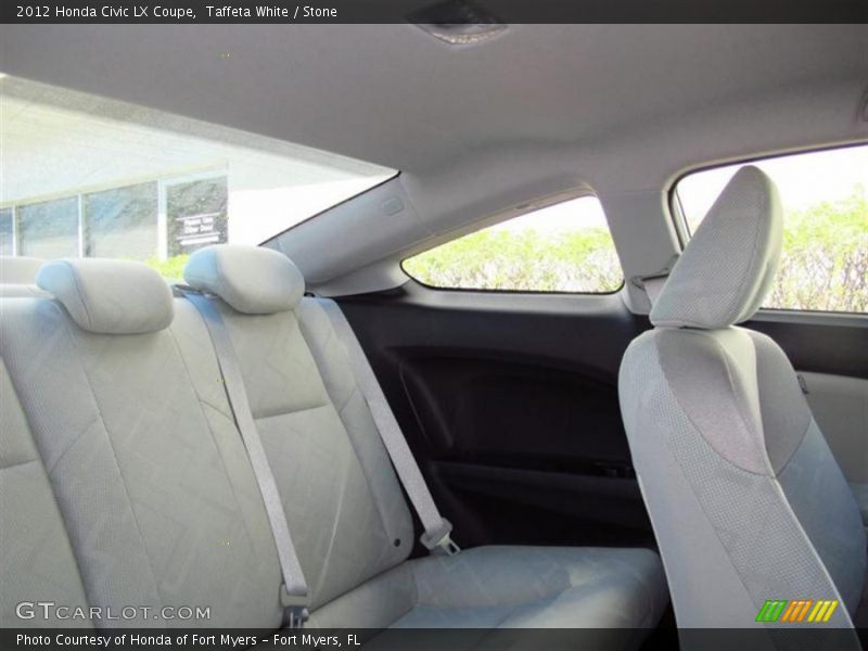 Taffeta White / Stone 2012 Honda Civic LX Coupe