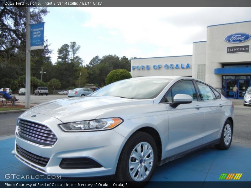 Ingot Silver Metallic / Earth Gray 2013 Ford Fusion S