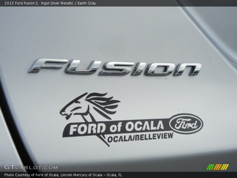 Ingot Silver Metallic / Earth Gray 2013 Ford Fusion S