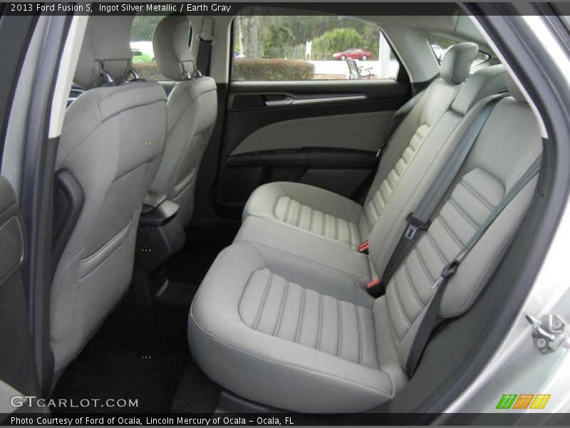 Rear Seat of 2013 Fusion S