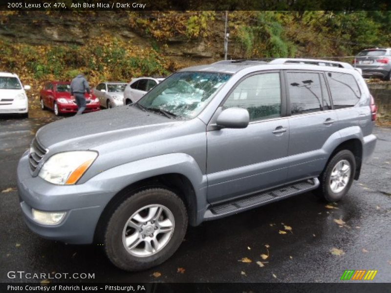 Ash Blue Mica / Dark Gray 2005 Lexus GX 470