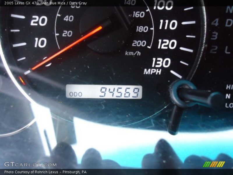 Ash Blue Mica / Dark Gray 2005 Lexus GX 470