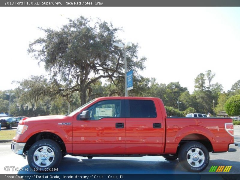 Race Red / Steel Gray 2013 Ford F150 XLT SuperCrew