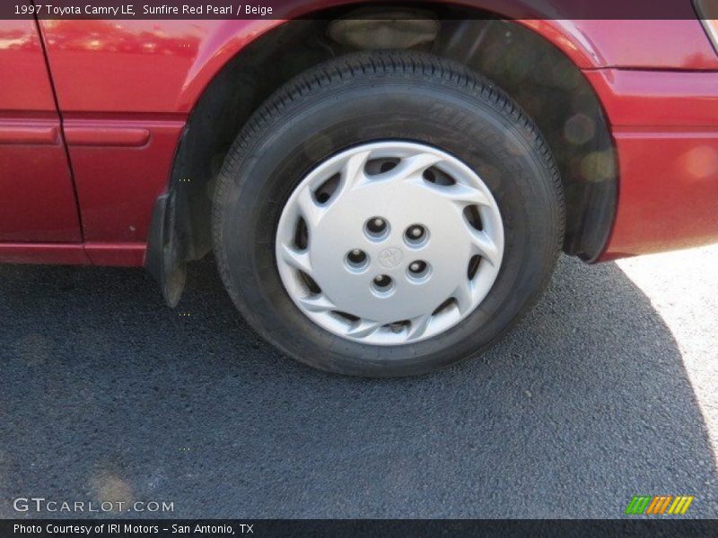 Sunfire Red Pearl / Beige 1997 Toyota Camry LE