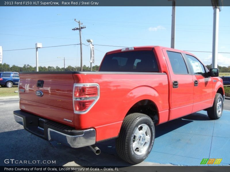 Race Red / Steel Gray 2013 Ford F150 XLT SuperCrew