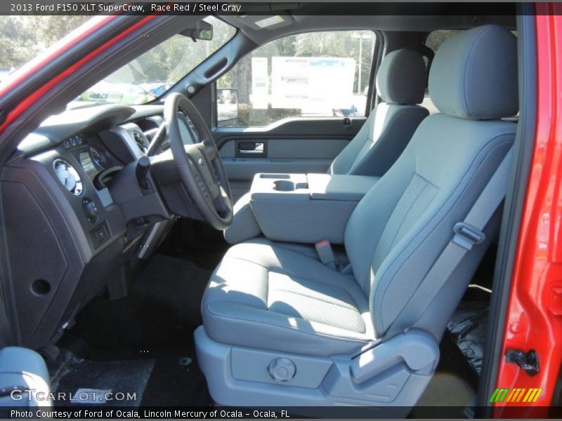 Race Red / Steel Gray 2013 Ford F150 XLT SuperCrew