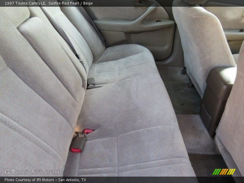 Sunfire Red Pearl / Beige 1997 Toyota Camry LE