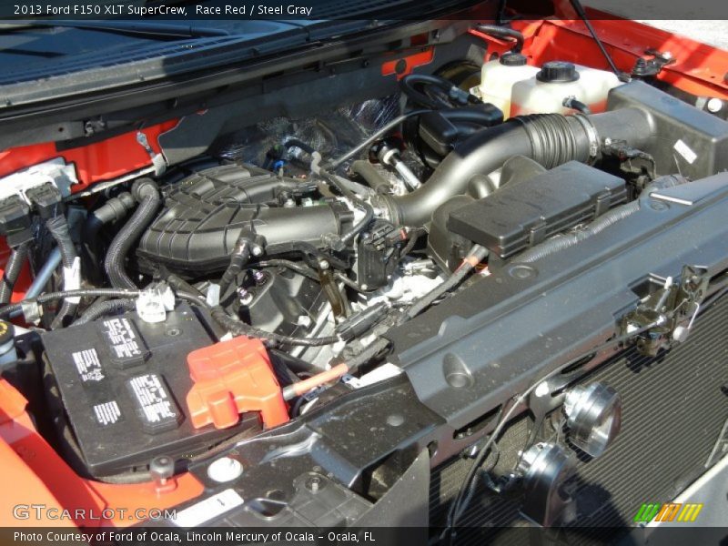 Race Red / Steel Gray 2013 Ford F150 XLT SuperCrew