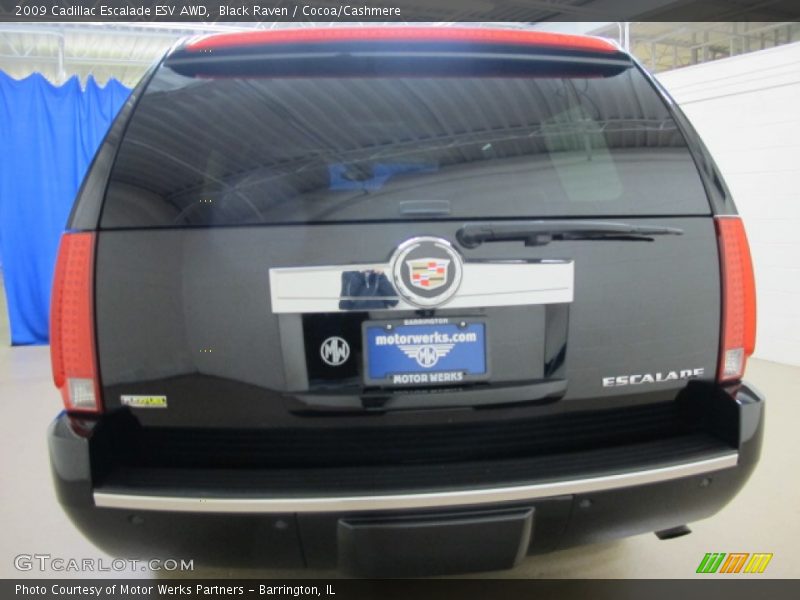 Black Raven / Cocoa/Cashmere 2009 Cadillac Escalade ESV AWD