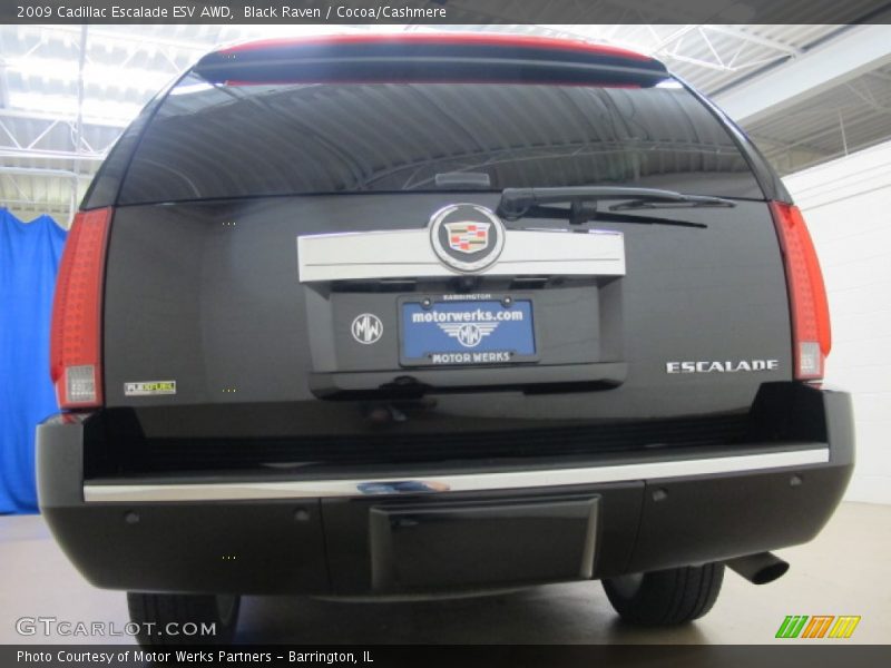 Black Raven / Cocoa/Cashmere 2009 Cadillac Escalade ESV AWD