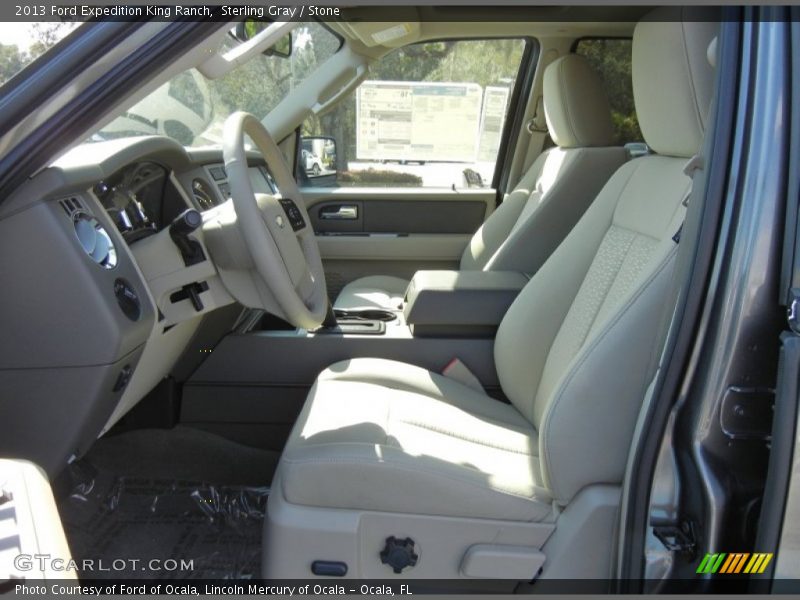 Front Seat of 2013 Expedition King Ranch