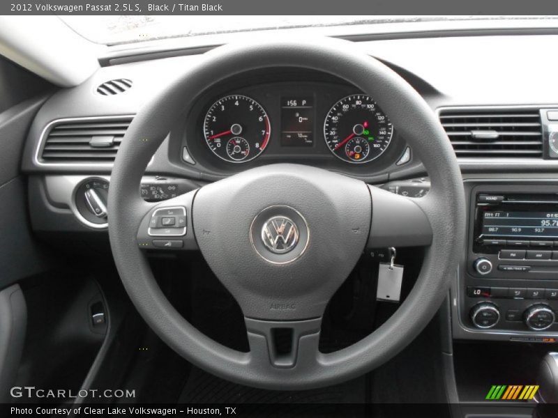 Black / Titan Black 2012 Volkswagen Passat 2.5L S