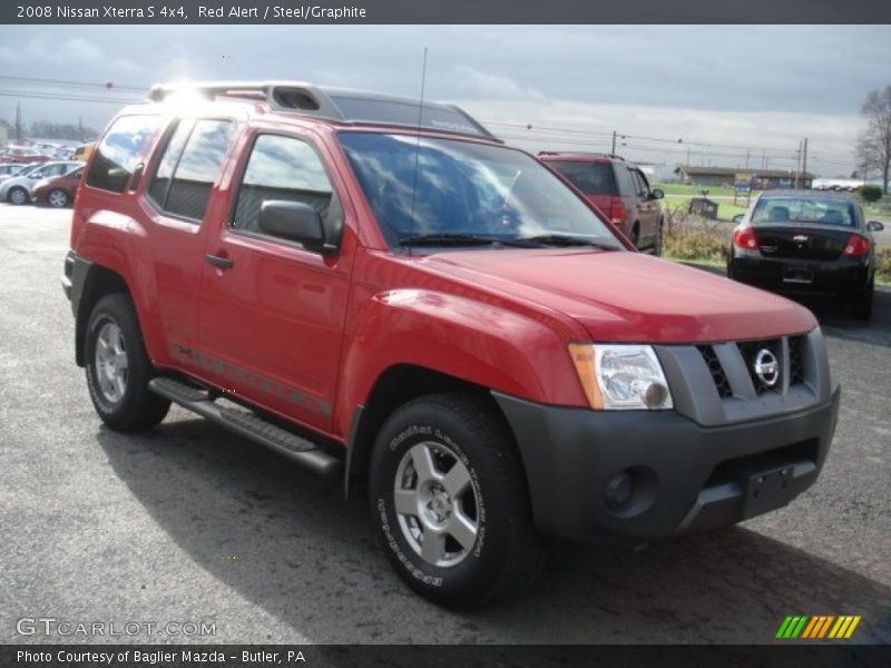 Red Alert / Steel/Graphite 2008 Nissan Xterra S 4x4