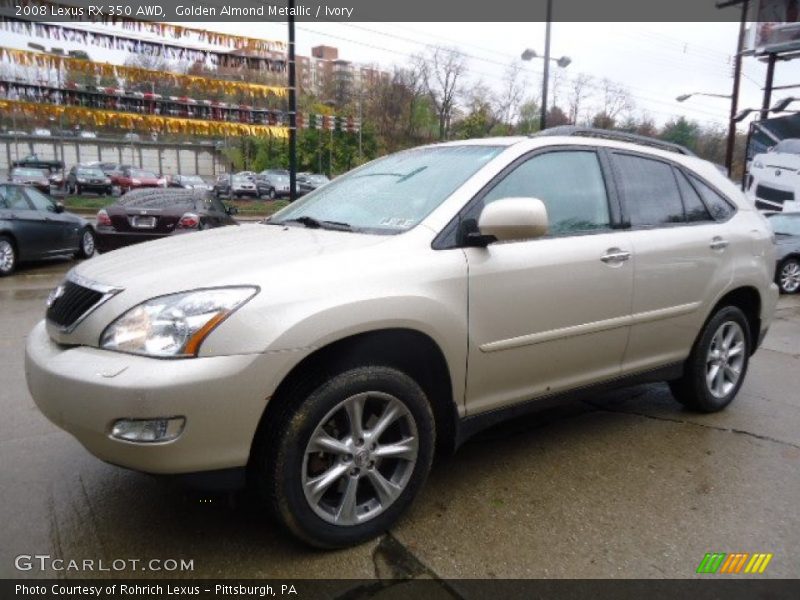 Golden Almond Metallic / Ivory 2008 Lexus RX 350 AWD