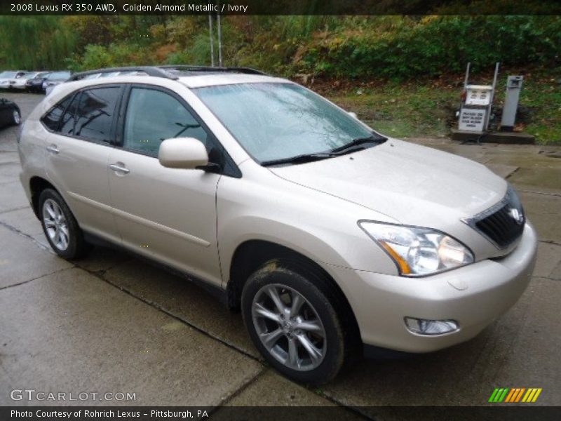 Golden Almond Metallic / Ivory 2008 Lexus RX 350 AWD