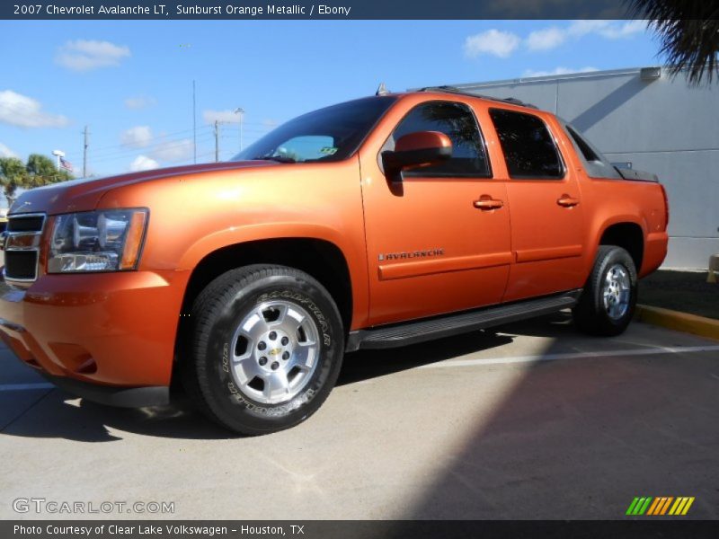 Sunburst Orange Metallic / Ebony 2007 Chevrolet Avalanche LT