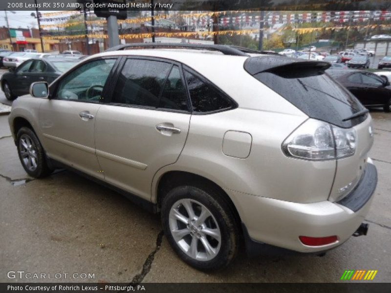 Golden Almond Metallic / Ivory 2008 Lexus RX 350 AWD